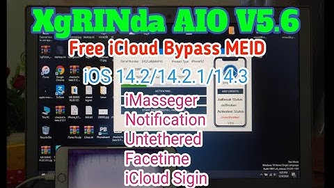 Bypass iCloud MEID iOS 14.2/14.2.1/14.3 Fixed iCloud Sign Notification Facetime iMasseger untethered