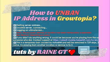 How to UNBAN IP Address in GrowTopia in PC/Laptop🤠 |  Tagalog tutorial | Philippines