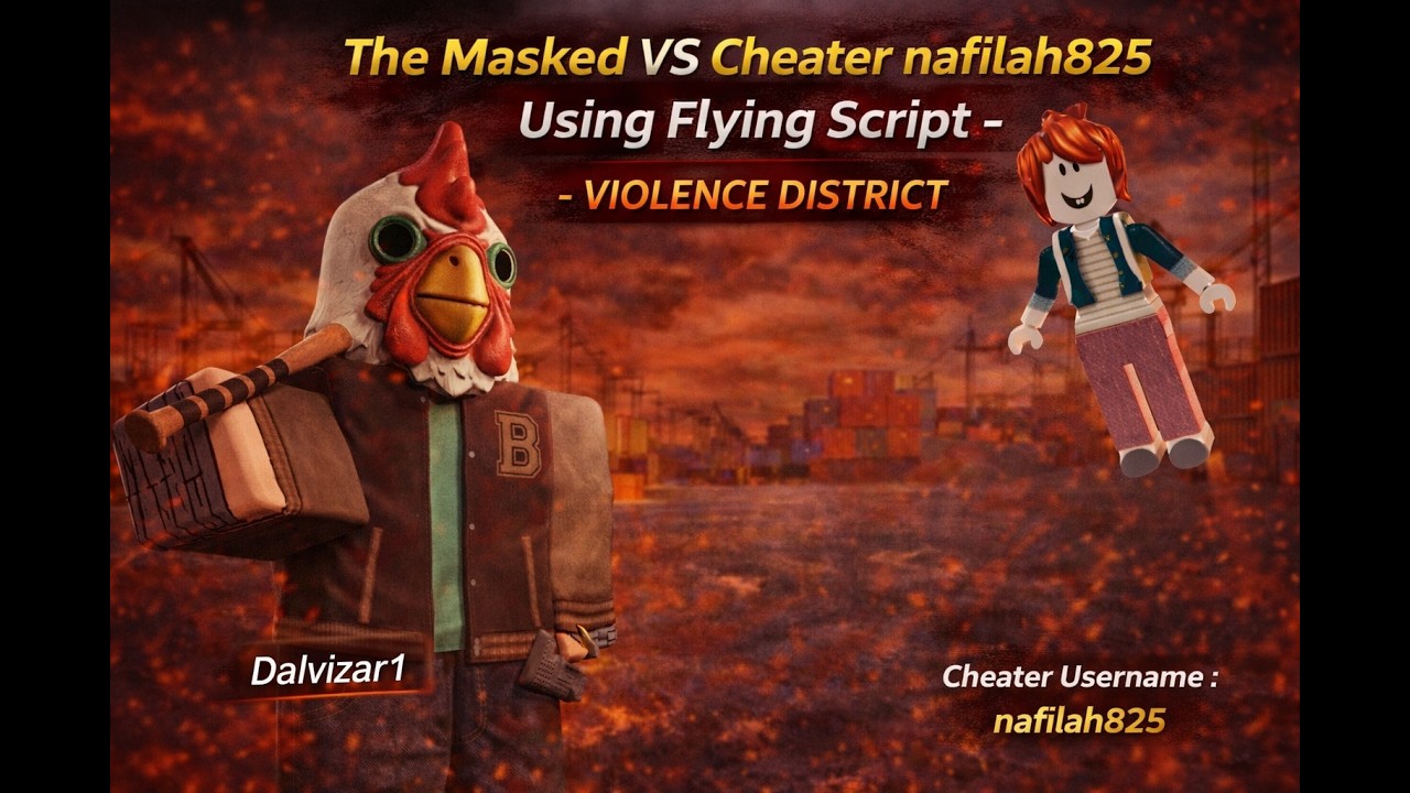 The Masked VS Cheater nafilah825 Using FLying Script - Violence District
