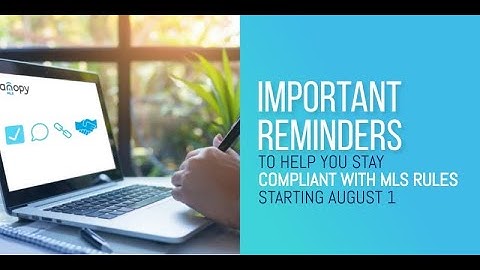 Stay in compliance with Canopy MLS - UPDATED