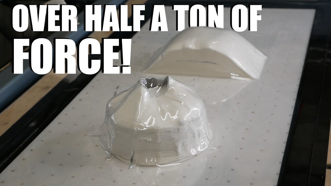 Crushing Toilet Paper In An Industrial Vacuum Former YouTube