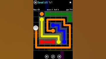 Flow Free - Blue Pack 7X7 Walkthrough - Level 28