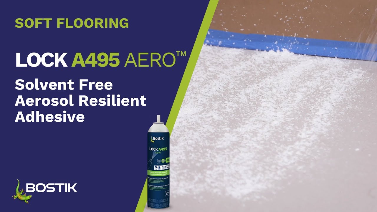 LOCK A495 AERO, Solvent-Free Aerosol Resilient Adhesive