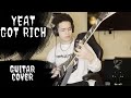 Got rich  yeat x unharmed guitar cover remix  rap songs on guitar