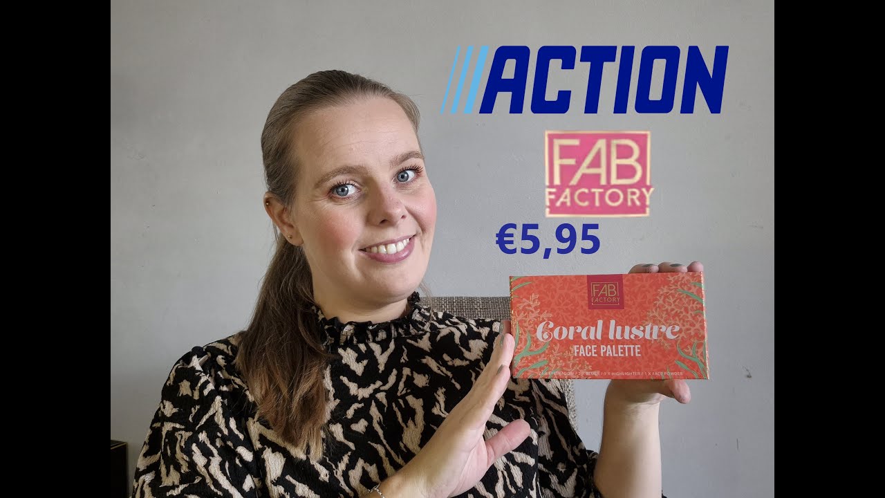 Action Fab Factory coral lustre gezichtspallet testen