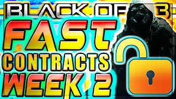 WEEKLY CONTRACTS! (WEEK 2) - FASTEST WAY TO COMPLETE WEEKLY CONTRACTS BO3! - UNLOCK BLACKJACK FAST!