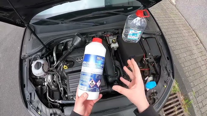 Scheibenwaschanlage befüllen Scheibenwischer Konzentrat nachfüllen Wischwasser  Opel Corsa Anleitung 