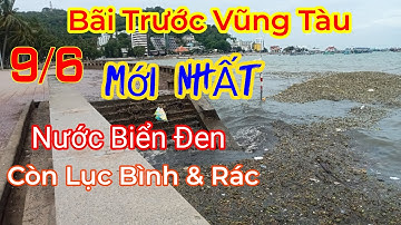#140 -Cho Ngọc Khải Đi Biển Bãi Trước Và Kết -Nước Biển Dơ Đen Do Nhiều Lục Bình Và Rác Trôi Vào Bờ