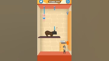 rescue cut rope puzzle stage 2043| rescue cut rope puzzle game for android and iOS #short