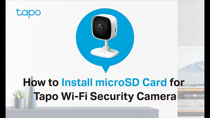 How to Install microSD Card for Tapo Security Camera: Tapo C100/Tapo C110/ TC60