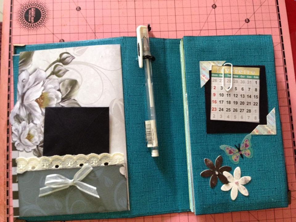 SRAPBOOKING: Agenda de Projetos tutorial parte 1 scrapbooking tiendas
