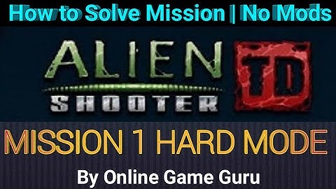 Alien Shooter TD - WALKTHROUGH - MISSION 1 HARD MODE By Online Game Guru | Android Game | hitarth88p