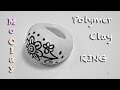 DIY Polymer Clay Tutorial. Drawn Ring - Arcilla polimérica Anillo - Argilla polimerica Anello