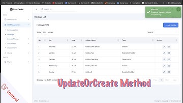 Laravel 11 UpdateOrCreate Tutorial for HR Management Systems