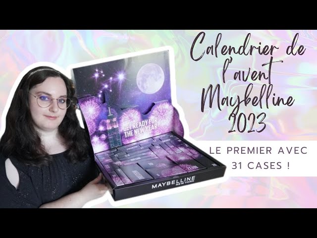 Calendrier de l'avent 2023 MAYBELLINE avec 31 CASES