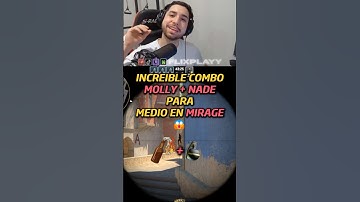 INCREIBLE COMBO MOLLY + NADE en MIRAGE - #cs2
