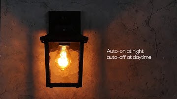 Dusk to Dawn Sensor Outdoor Wall Light