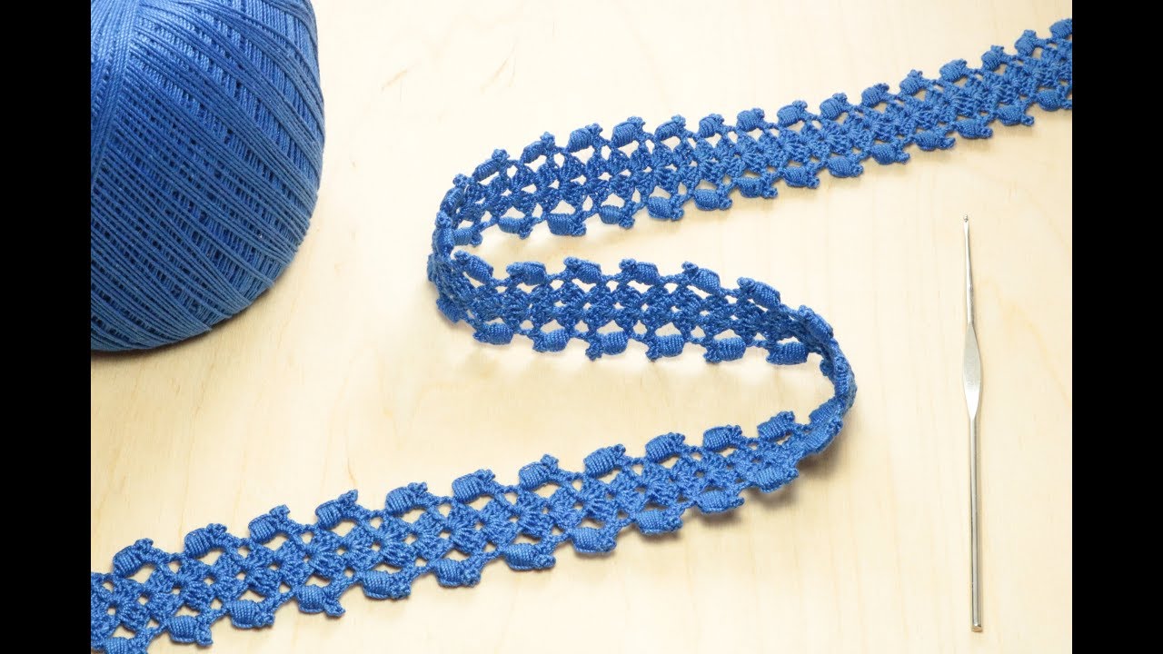 ⁣Ленточное кружево вязание крючком мастер-класс crochet lace