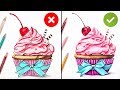 Dos  donts how to draw with colored pencils