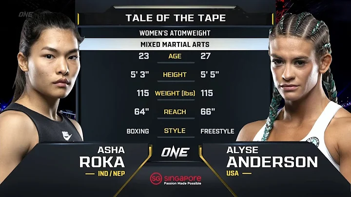 Asha Roka vs. Alyse Anderson | ONE Championship Fu...