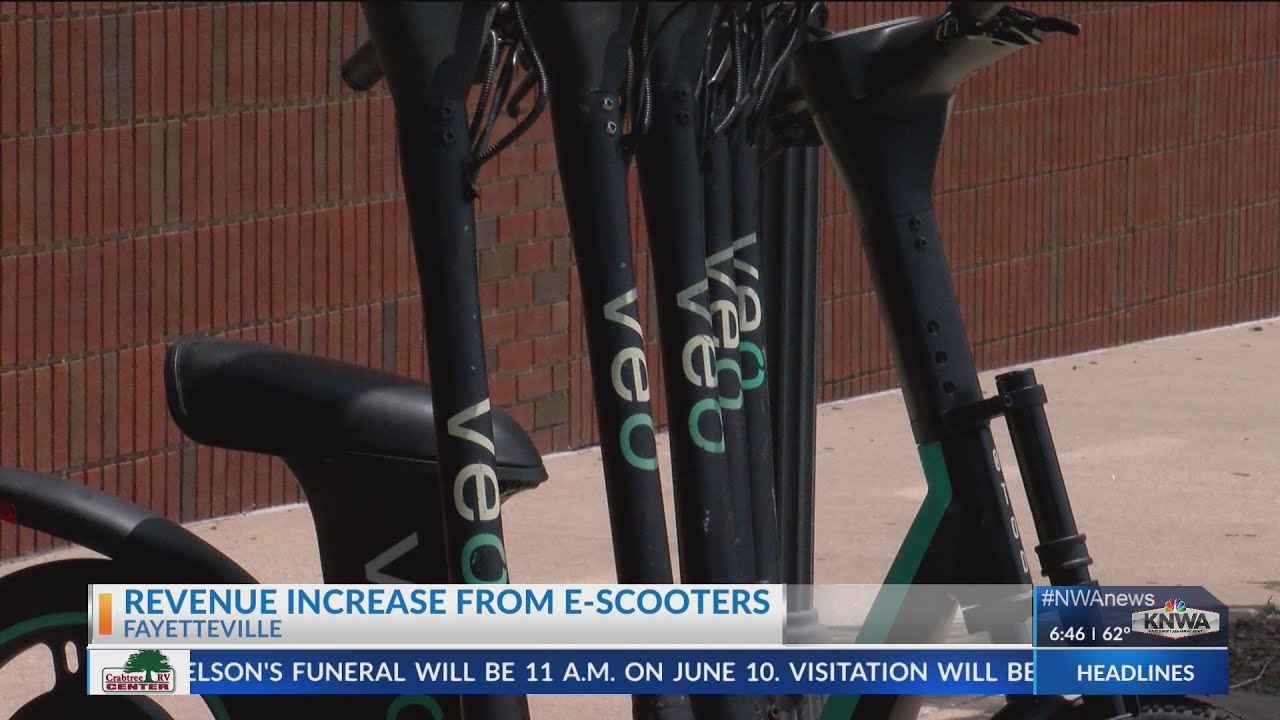 Escooters increase Fayetteville revenue YouTube