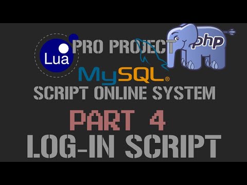How To Make Login Account Online Script | Part 4 Pro Project | LUA + PHP + MYSQL