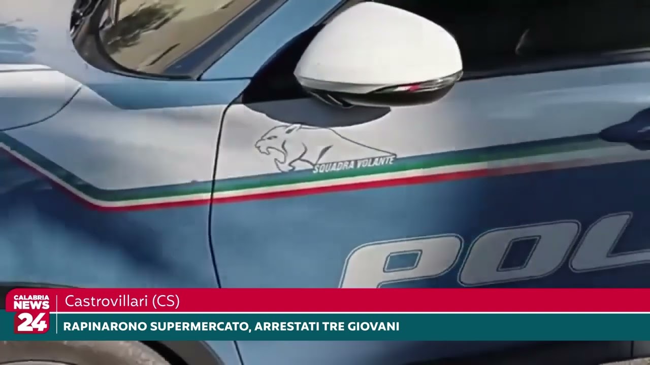 Castrovillari, Rapinarono supermercato, arrestati tre giovani