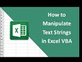 #21 How to Manipulate Text Strings in Excel VBA