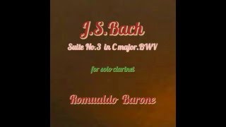 New album bach suite no.3 for solo clarinet