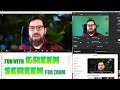 Fun With DIY Green Screen For Zoom