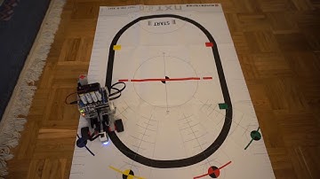 Robot tracks a Line with use of a Neural Network