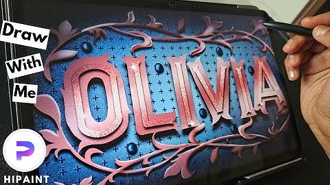 HIPAINT | How to make Typography illustration in Hipaint | Hipaint Time-lapse drawing