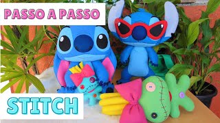 Passo a passo Stitch em feltro - Aula 1 |  Lê Falcão