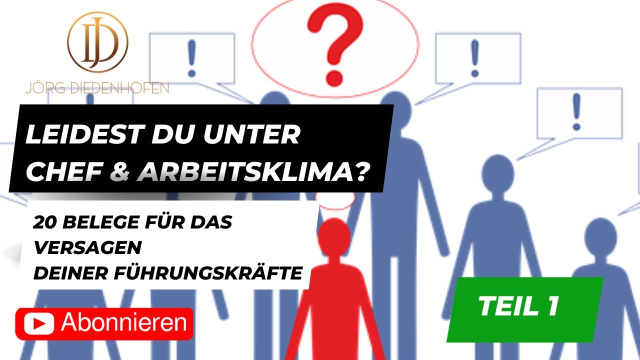 Schlechtes Arbeitsklima? Leidest du darunter? 20 Gründe für ein schlechtes Betriebsklima #1
