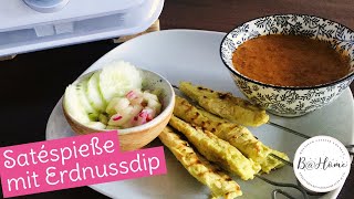 Mein Lieblingsstreetfood aus Thailand: Satéspieße mit Erdnussdip – Monsieur Cuisine Connect/Plus