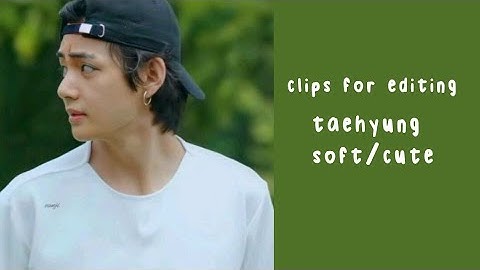 soft/cute taehyung clips for editing