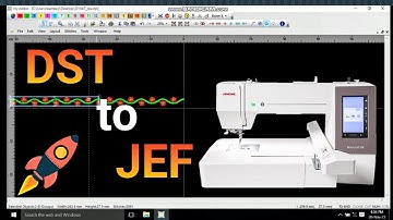 Dst to Jef Design convert | Janome embroidery machine