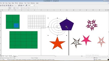 Corel Draw 2020, how to use  spiral tool , polygon tool,  graph paper tool,  text tool
