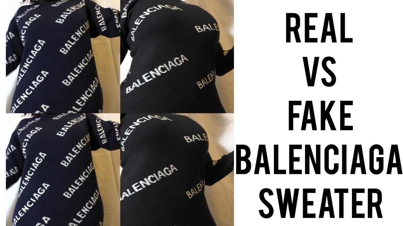 Real vs Balenciaga sweater - YouTube
