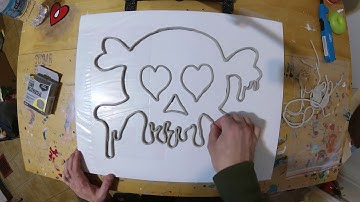 Using Weatherstrip Cording to Make a Freeform Resin Skull - Part 1