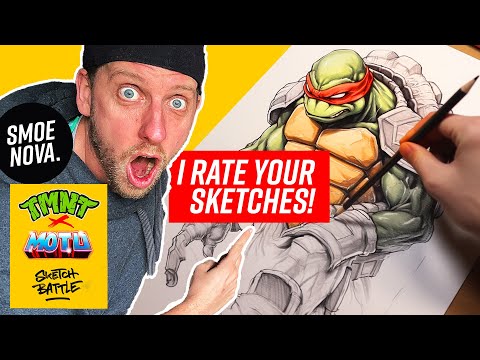 epic SKETCH BATTLE: TURTLES vs. MASTERS