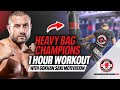 60-Min Kickboxing & Muay Thai Power Hour: Epic Heavy Bag Workout  Class 💪🥊