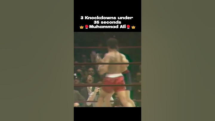3 knockdowns under 35 seconds by Muhammad Ali !!