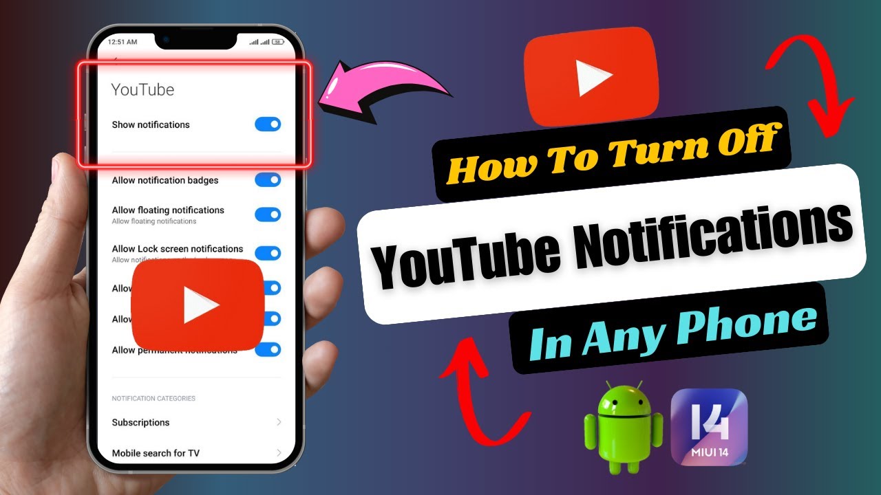 How To Turn Off YouTube Notifications