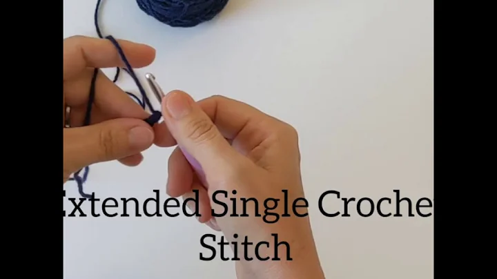 How to crochet the Extended  Single Crochet Stitch