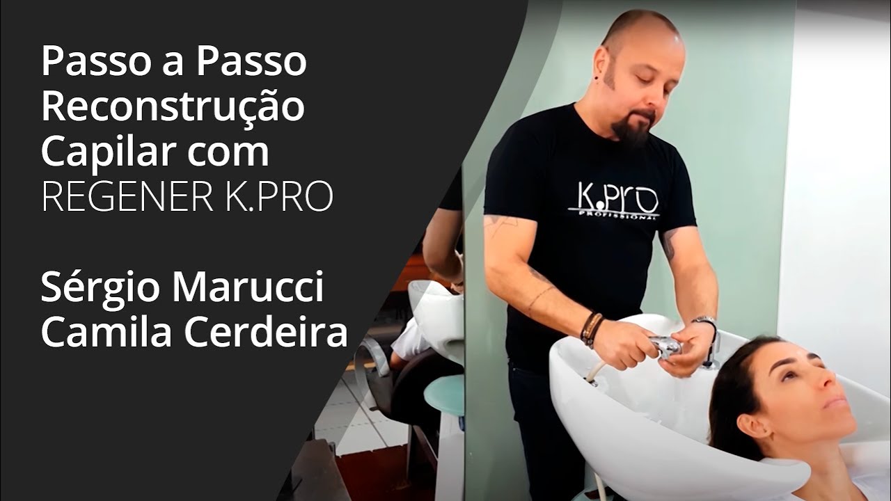 Passo a passo da reconstrução capilar com REGENER K.PRO