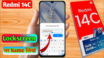 redmi 14c 5g always on display | redmi 14c 5g lock screen par name kaise likhe