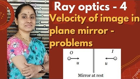 Ray optics - 4|| velocity of image in plane mirror || problems