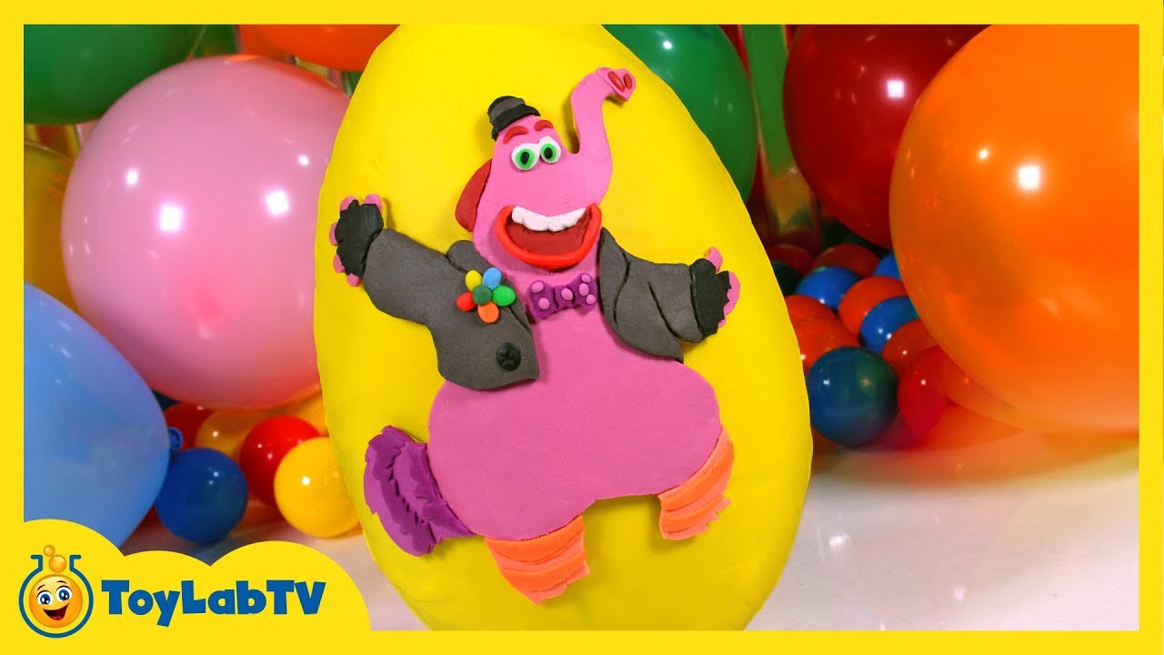 GIANT Play Doh Bing Bong Surprise Egg with SpongeBob Surprise Egg