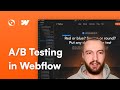 How to setup A/B tests in Webflow using Optibase
